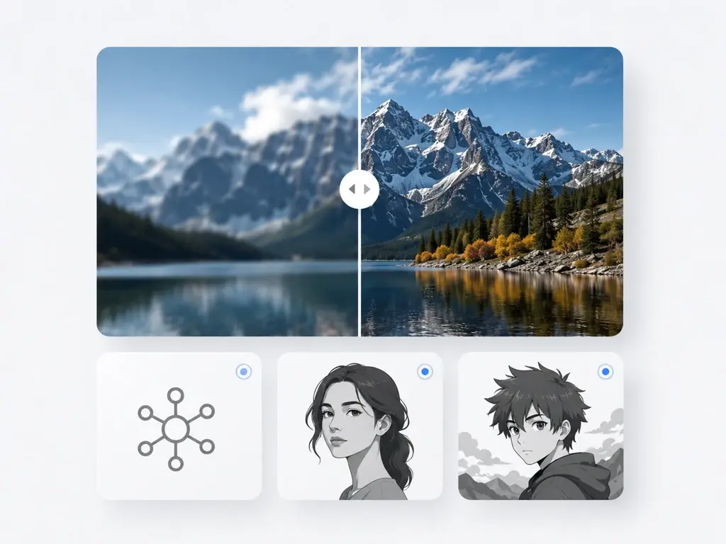 Choosing between automatic model routing and manual portrait or anime scene settings